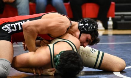 Falcons’ wrestling stays undefeated, rallies over Catawba Ridge