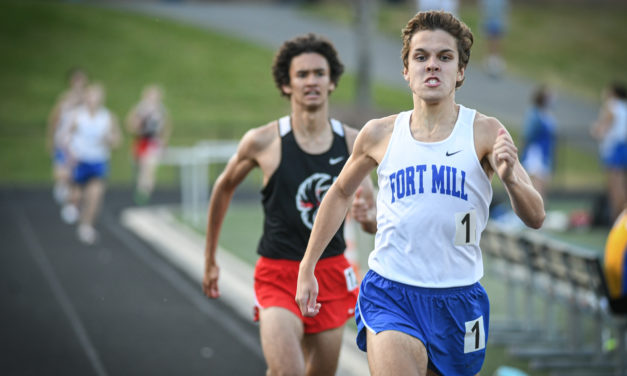 Jackets, Falcons split track meet