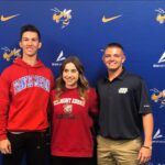 Three Jackets sign for college