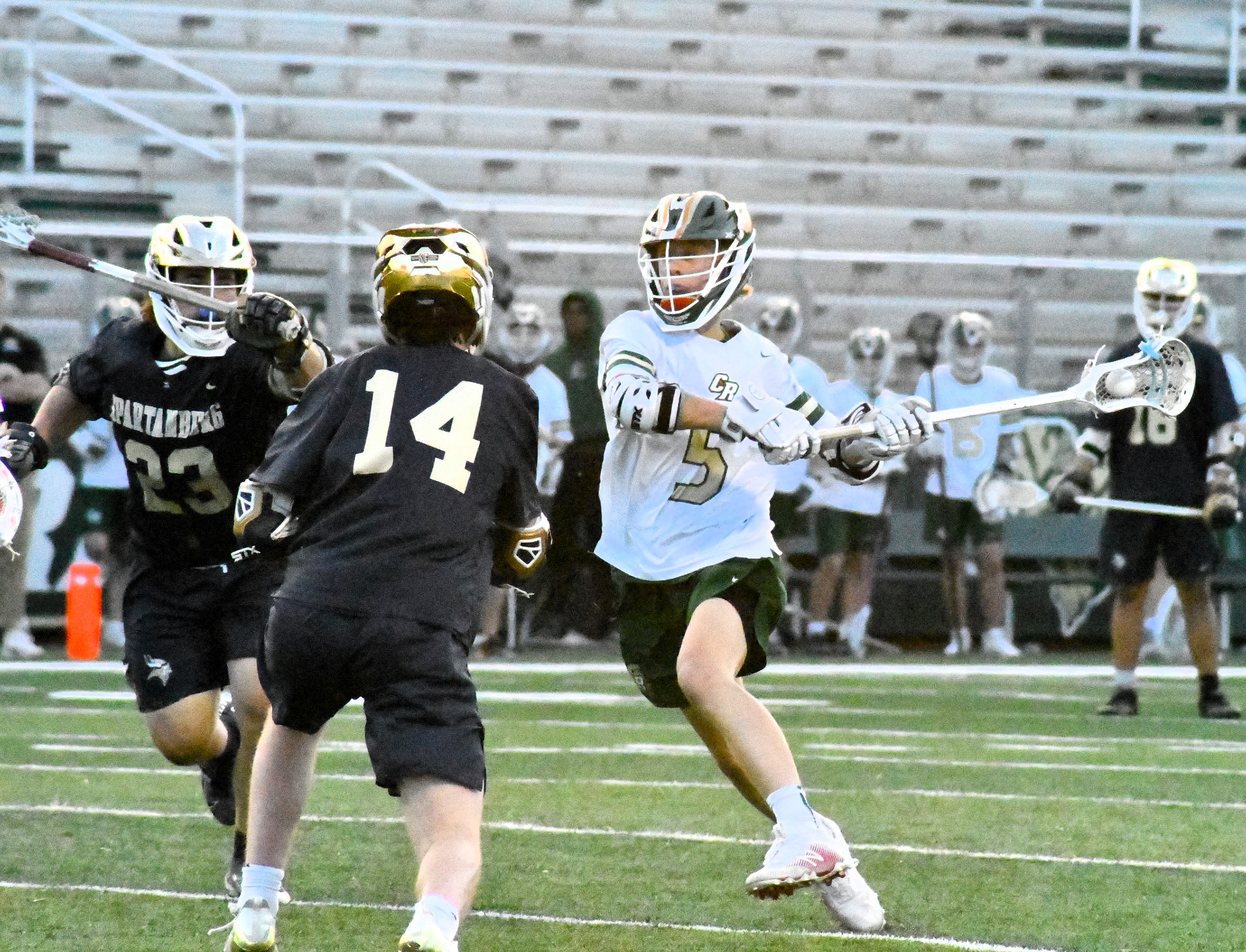 Copperheads’ lacrosse holds on against Spartanburg (April 8 Roundup)