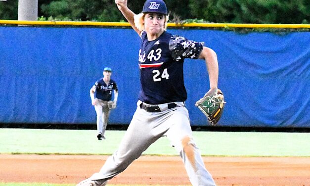Post 43 Juniors stay in winner’s bracket with late inning heroics