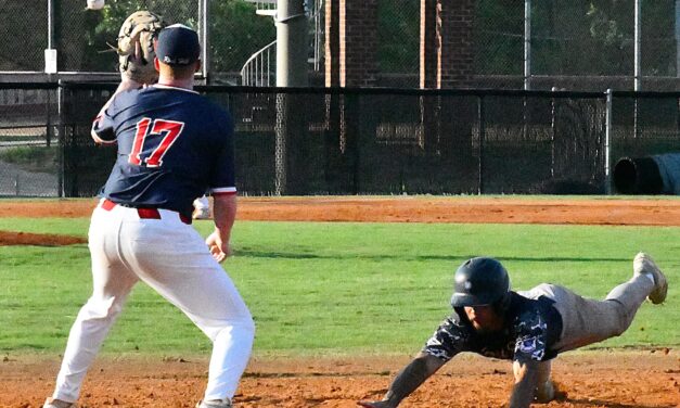 Post 43 Seniors take game one against Rock Hill in extra innings